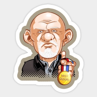 Mike: best grandpa ever Sticker